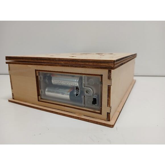 Enchanted Forest Merry Christmas Lighted Wooden Carolers and Church Plywood Book - Picture 3 of 5